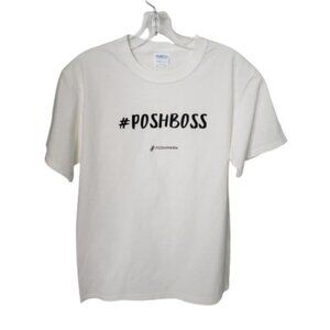 Poshmark Tshirt #poshboss‎ White Size S White Short Sleeve